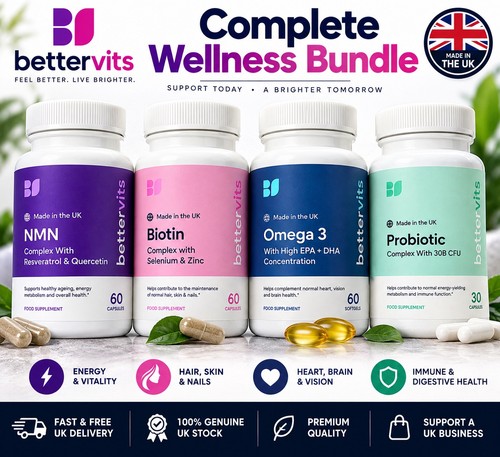 Bettervits nmn biotin omega - nmn,